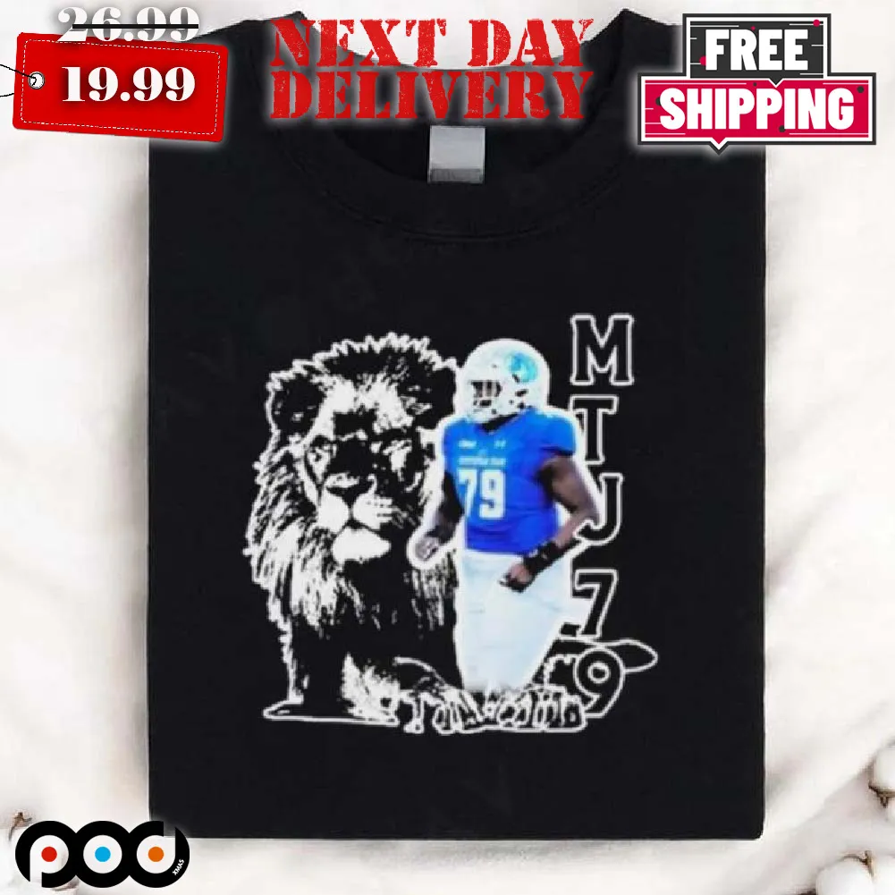 Mike Todd Jr 79 Detroit Lions Player Shirt