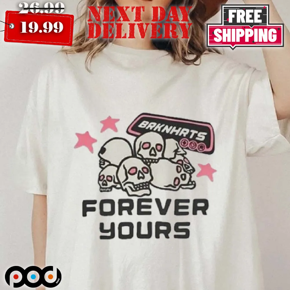 Skulls Eyes Pink Broken Planet Brknhrts Forever Yours shirt