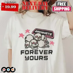 Skulls Eyes Pink Broken Planet Brknhrts Forever Yours shirt