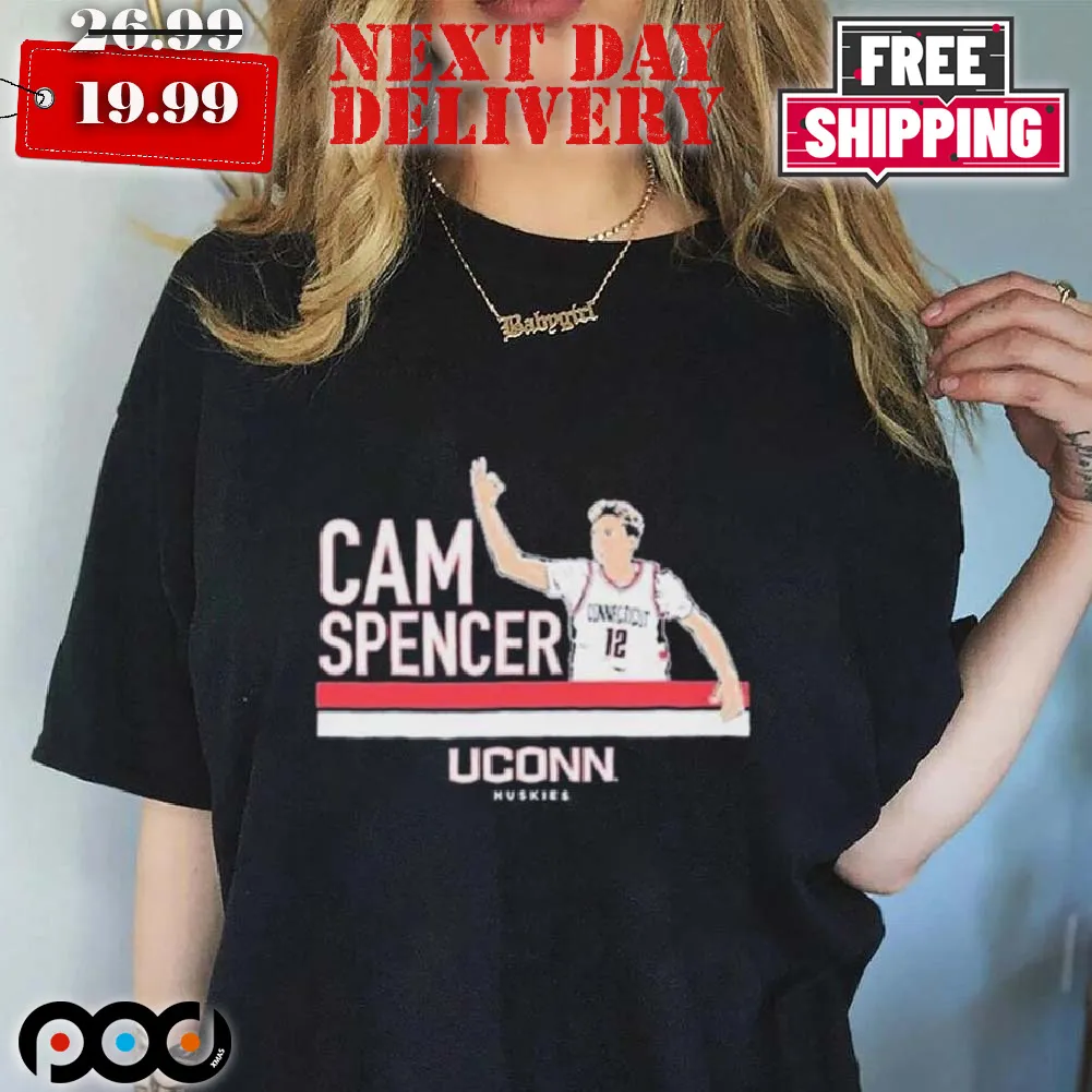 Uconn Basketball Cam Spencer Signature Pose Shirt