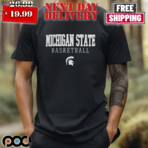 Michigan State Spartans Champion Basketball Stack Logo Shirt