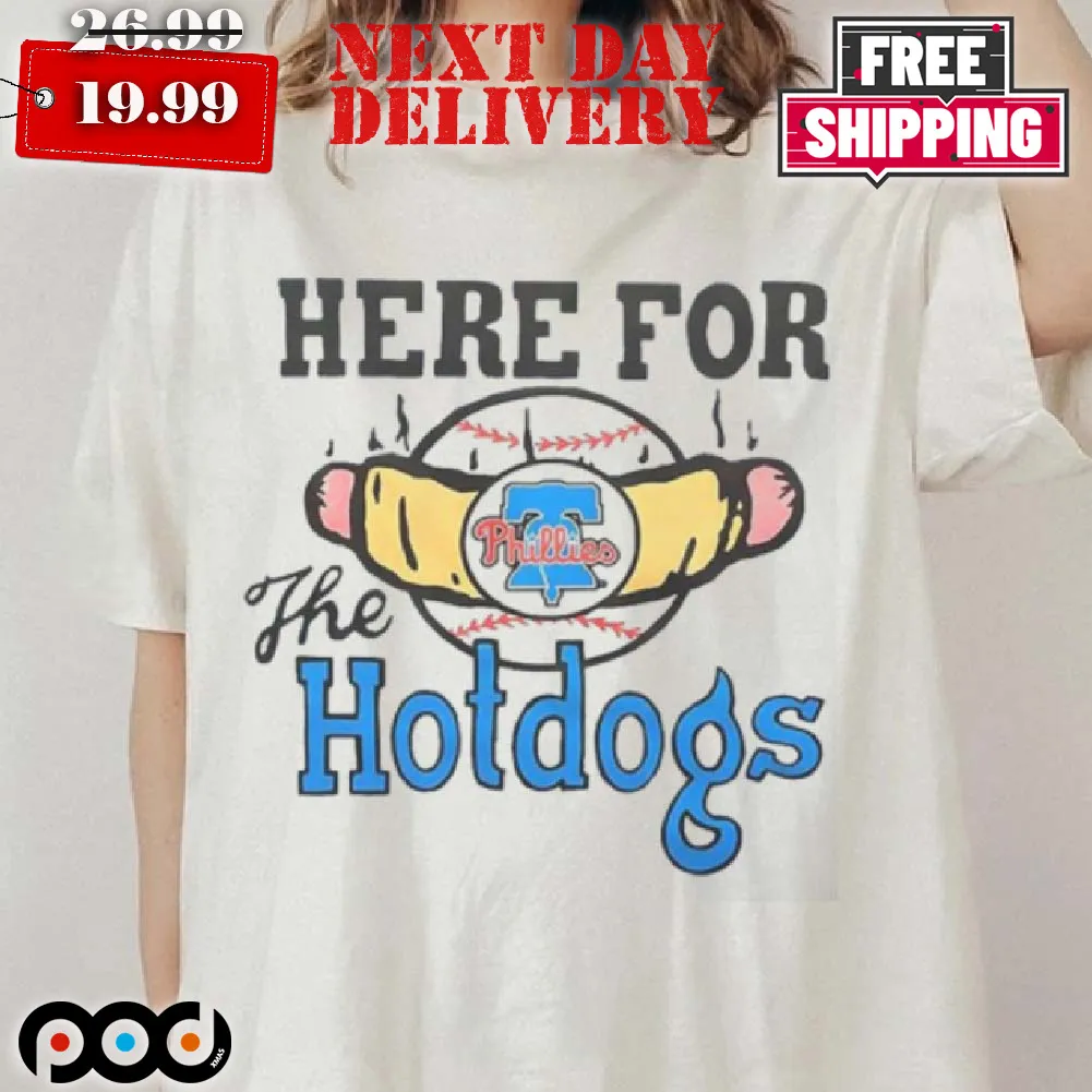 Philadelphia Phillies Here For The Hotdogs Retro Shirt