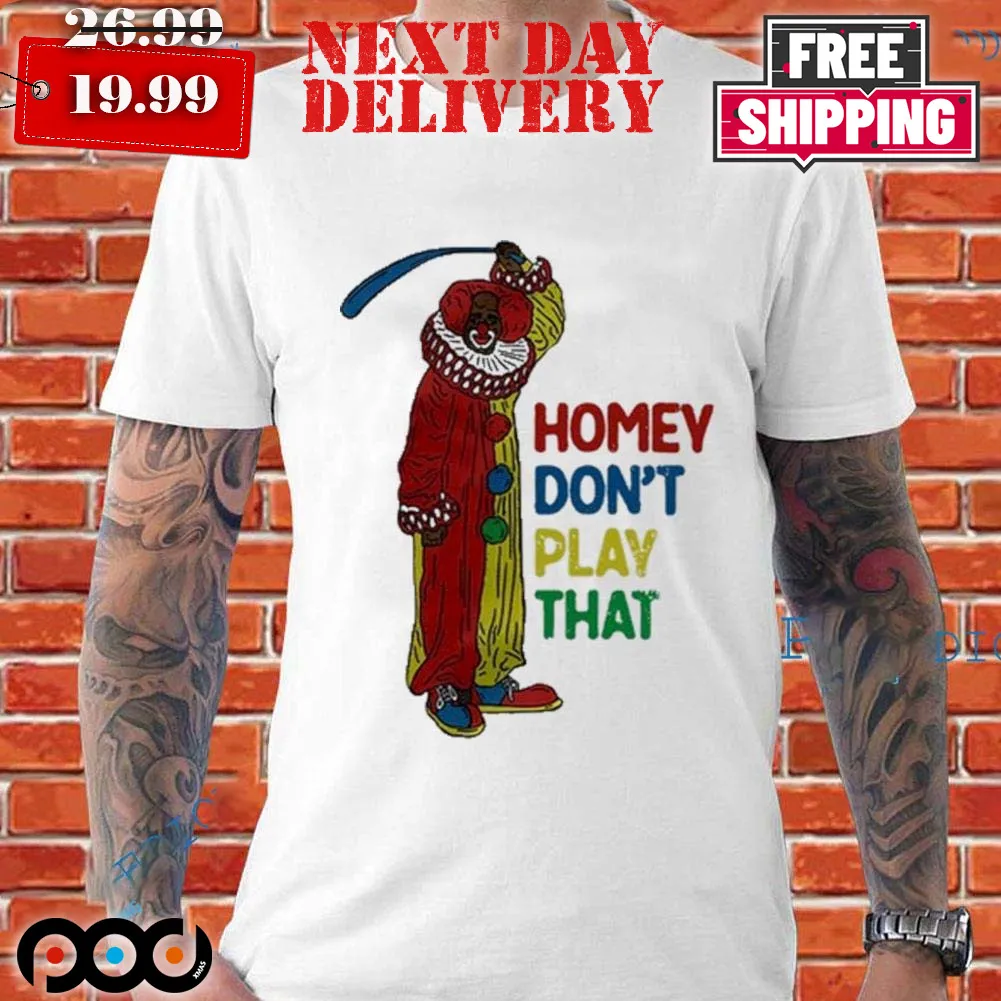 Shannon Sharpe Wearing Homey Don't Play That Shirt