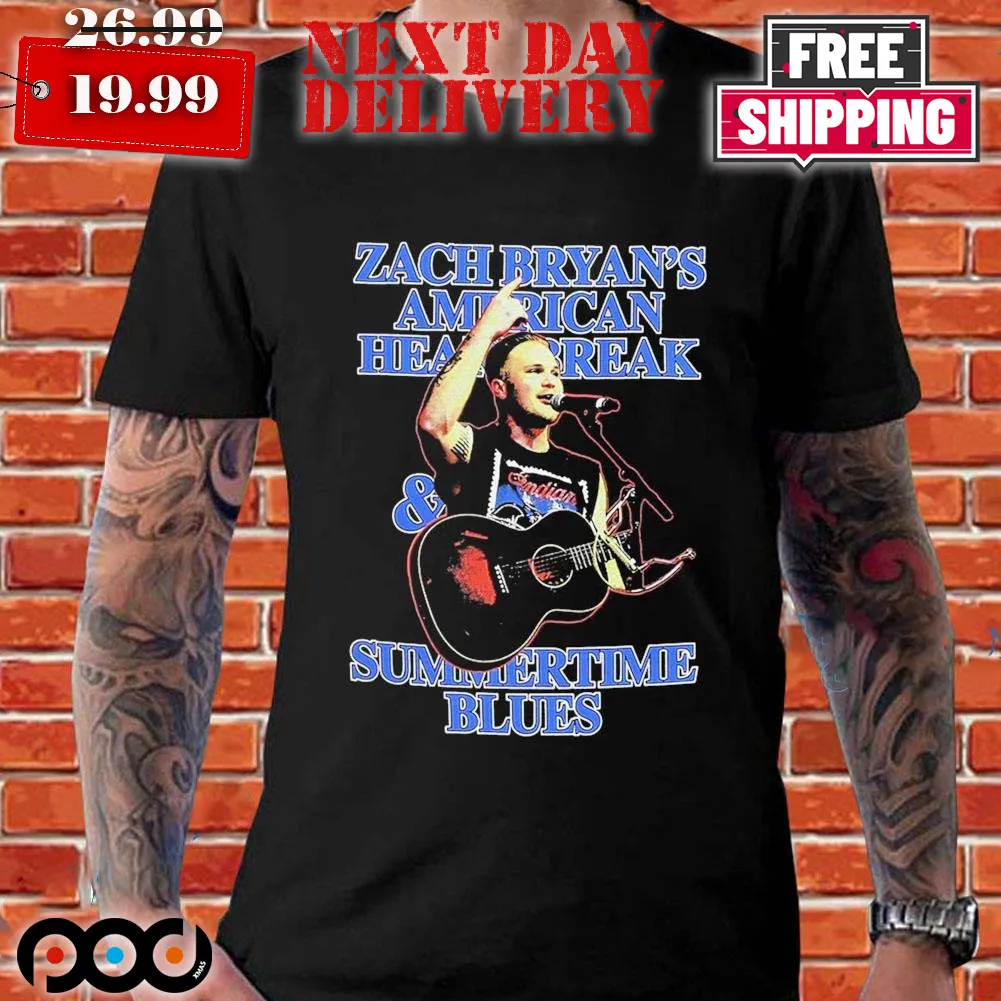 Zach Bryan American Head Break Summertime Blues Shirt