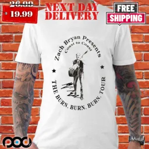 Zach Bryan Presents Coast To Coast The Burn Burn Burn Tour Shirt