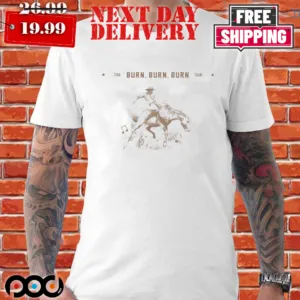 Zach Bryan The Burn Burn Burn Bucking Bronco Tour Shirt