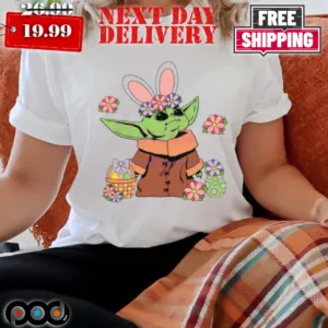 Floral Baby Yoda Easter Eggs shirt