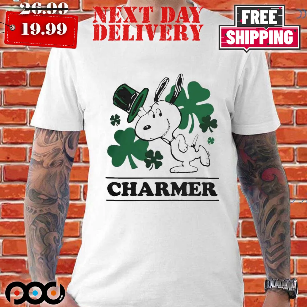 Snoopy And Woodstock Charmer St Patrick Shirt
