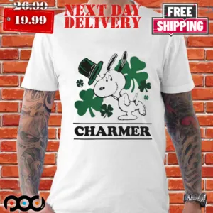Snoopy And Woodstock Charmer St Patrick Shirt