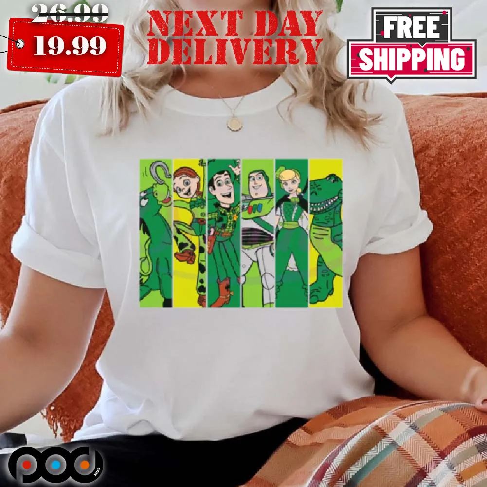 Toy Story Characters St Patricks Shirt