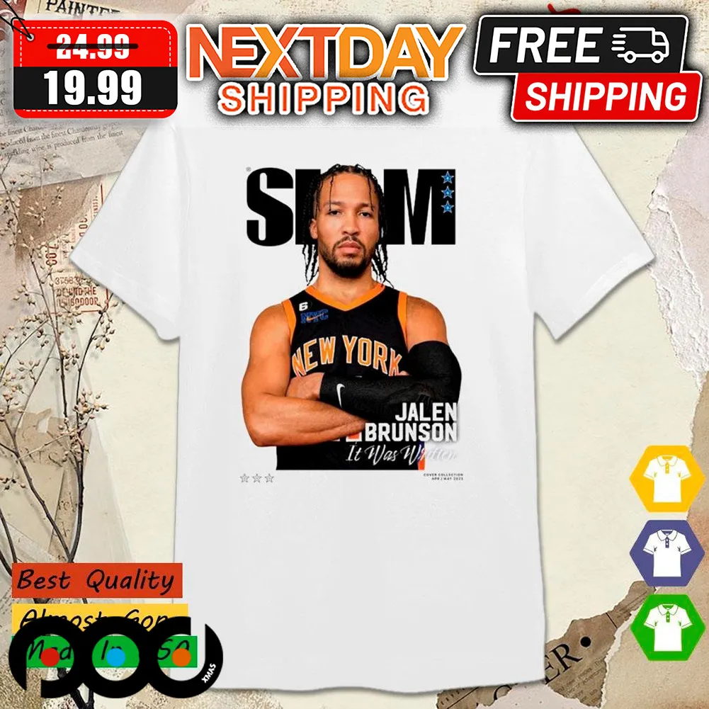 Slam Jalen Brunson It Was Written Vintage New York Knicks Shirt