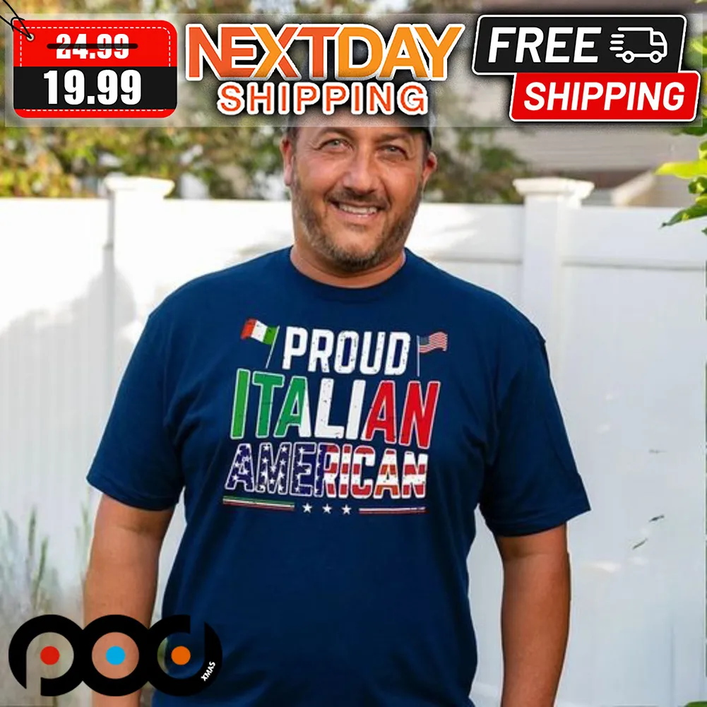 Proud Italian American Flag Shirt