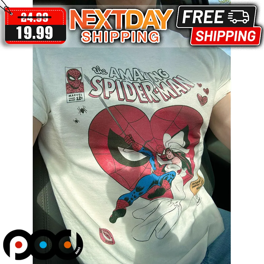 Heart The Amazing Spiderman Mary Jane Cartoon Shirt