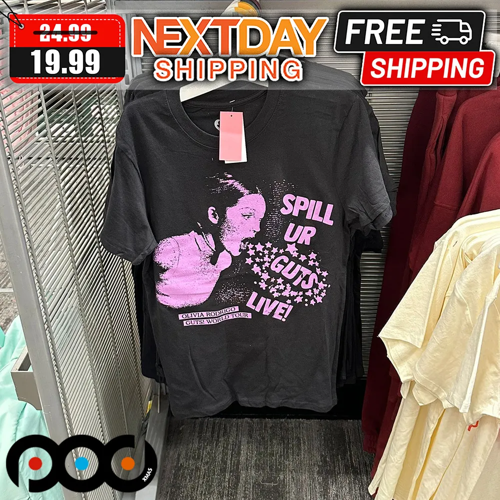 Olivia Rodrigo Guts World Tour Spill Ur Guts Live Shirt