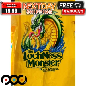 Dragon The Lochness Monster Busch Gardens Williamsburg Shirt