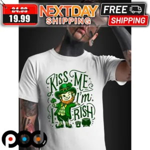 Kiss Me I’m Irish Leprechaun St Patrick Day Shirt