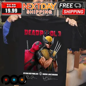 Deadpool 3 Wolverine Ryan Reynolos Hugh Jackman Shirt