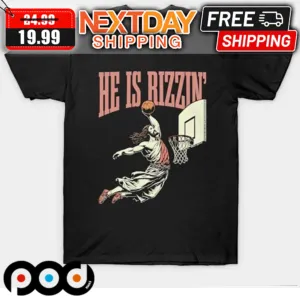 Christian Jesus He Is Rizzin Basketball Shirt