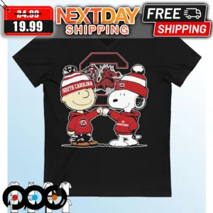 Snoopy And Charlie Brown South Carolina Go Gamecocks Basketball Shirt