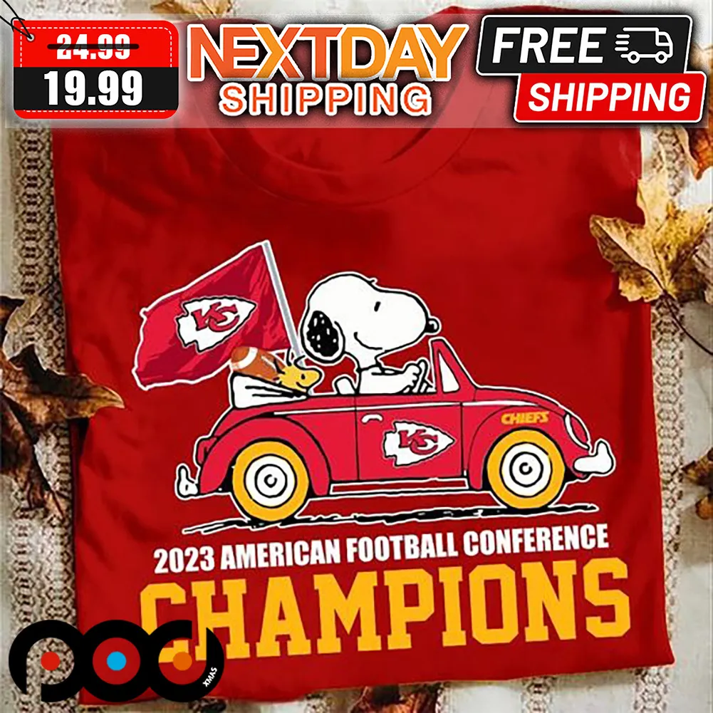 Snoopy Kansas City Chiefs 2023 American Football Conference Champions Shirt
