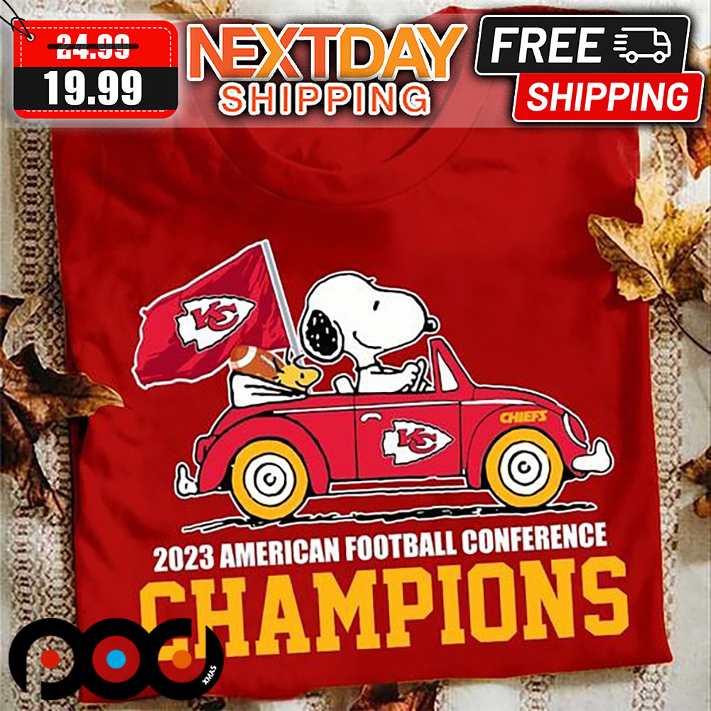Snoopy Kansas City Chiefs 2023 American Football Conference Champions Shirt