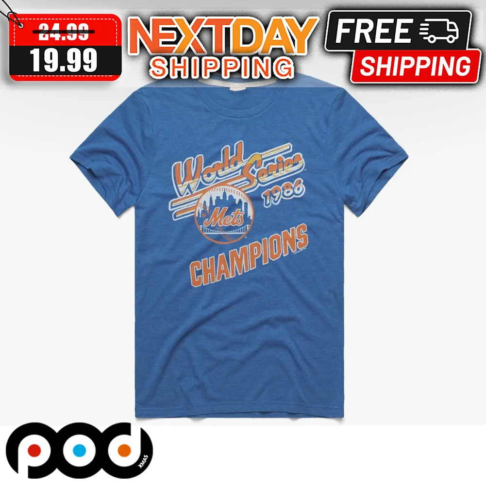 New York Mets World Champs 1986 World Series Champions Shirt