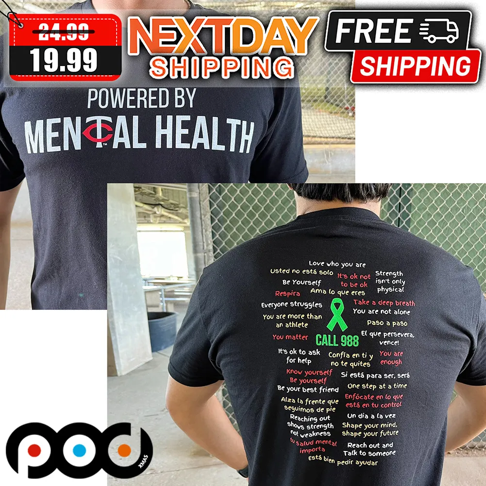 Powered By Mental Health MLB Shirt