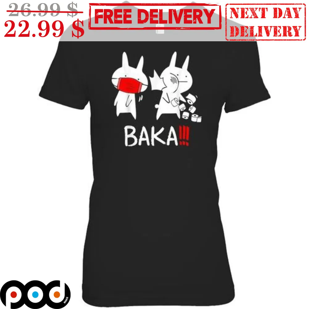 Baka Idiot Funny Bunny Anime Shirt
