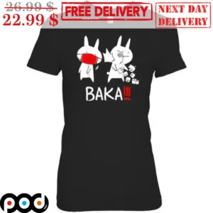 Baka Idiot Funny Bunny Anime Shirt