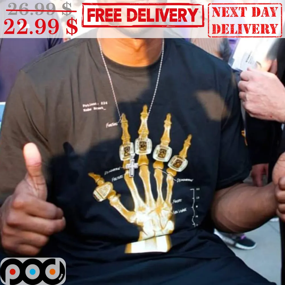 Kobe Bryant NBA Championship Ring Los Angeles Lakers Shirt