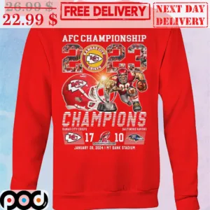 Mascot AFC Championship 2023 Kansas City Chiefs Champions NFL Shirt