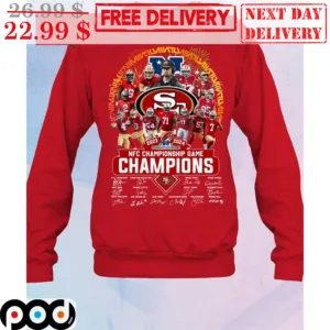 NFC Championship Game Champions 2023 2024 Signature NFL Super Bowl Shirt