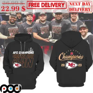 Kansas City Chiefs AFC Champions Chiefs Are All In 2023 NFL Shirt