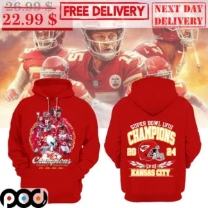 Kansas City Chiefs Super Bowl Champions 2024 LVIII Team NFL Shirt