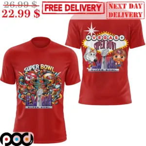 Kansas City Chiefs Vs San Francisco 49Ers Las Vegas Super Bowl 2024 Mascot Shirt