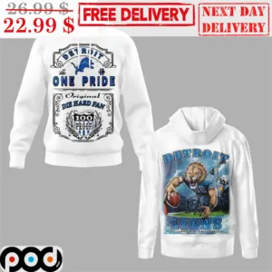 Mascot Detroit Lions One Pride Original Die Hard Fan NFL Shirt