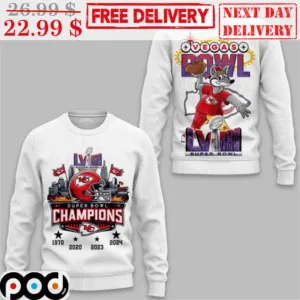 Mascot Kansas City Chiefs Las Vegas Super Bowl 2024 NFL Shirt