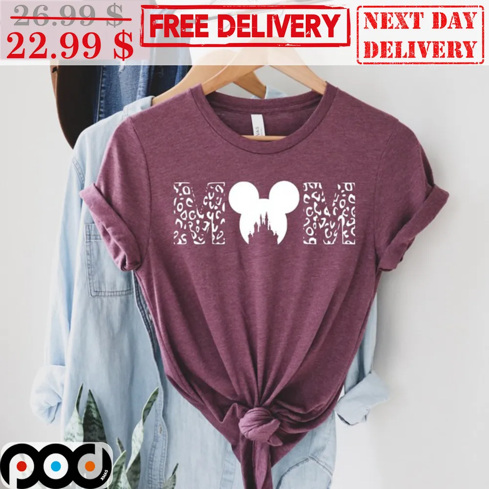 Mickey Head Castle Mom Mother's Day Disney Shirt