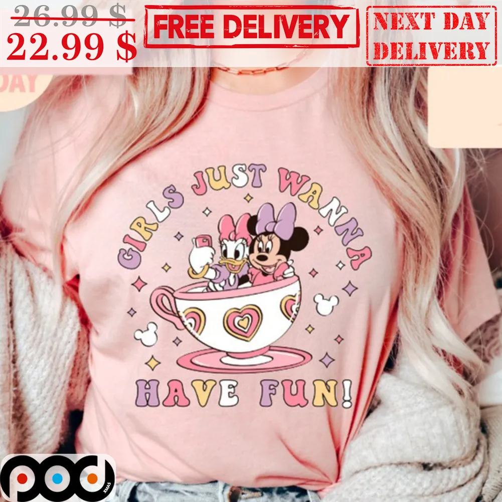 Minnie Mickey Girls Just Wanna Have Fun Disney Shirt