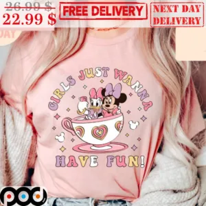 Minnie Mickey Girls Just Wanna Have Fun Disney Shirt