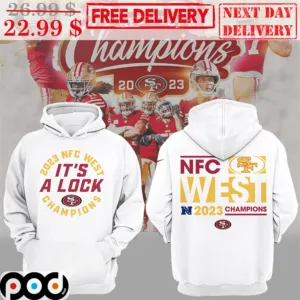 San Francisco 49ers 2023 NFC West It's A Lock Champions Super Bowl 2024 Shirt