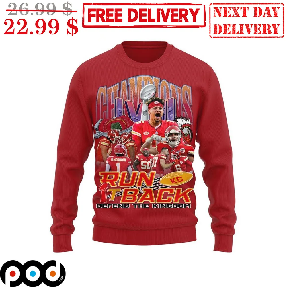 Kansas City Chiefs Champions Run It Back Defend The Kingdom Shirt