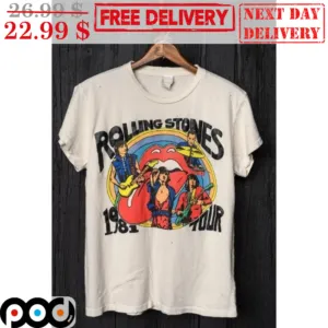 Rolling Stones 1981 Tour Band Shirt