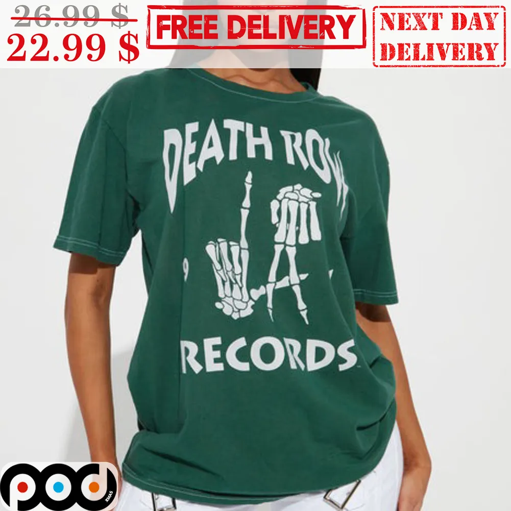 Skeleton Hands Death Row Records LA Shirt