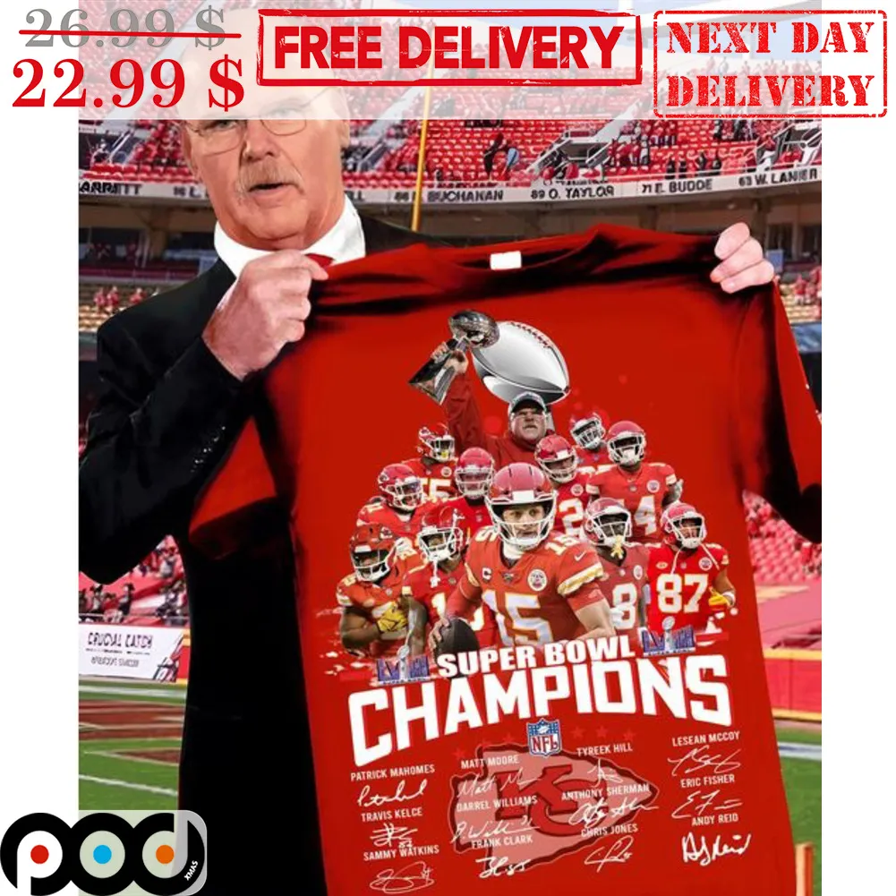 Kansas City Chiefs Super Bowl Champions Signature Shirt