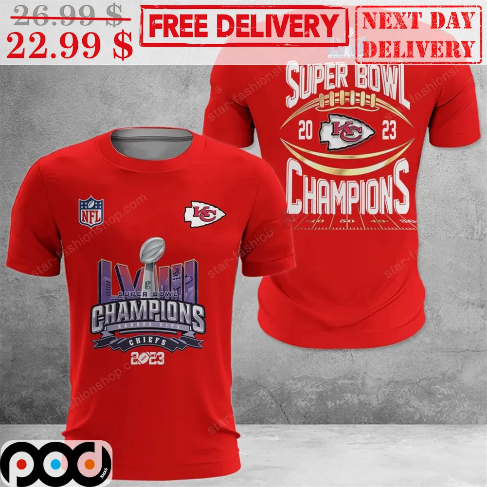 Super Bowl Champions 2023 Kansas City Chiefs NFL Shirt