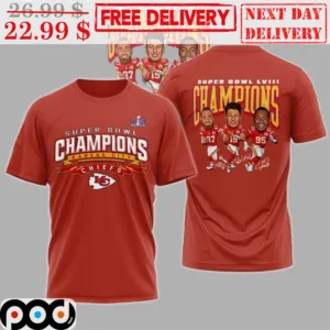 Super Bowl Champions Kansas City Chiefs 2023 Travis Kelce Patrick Mahomes And Chris Jones Signature Shirt