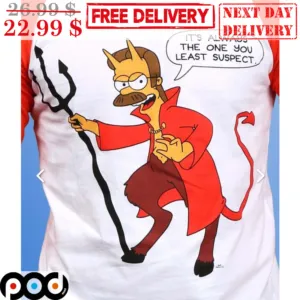 The Simpsons Devil It's Always The One You Least You Least Suspect Shirt