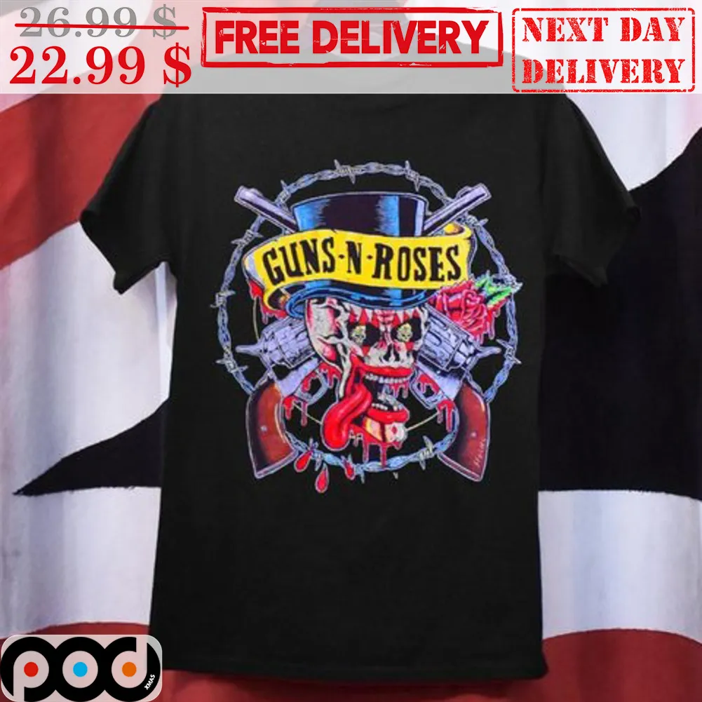 Skull Guns N Roses Gun Shirt