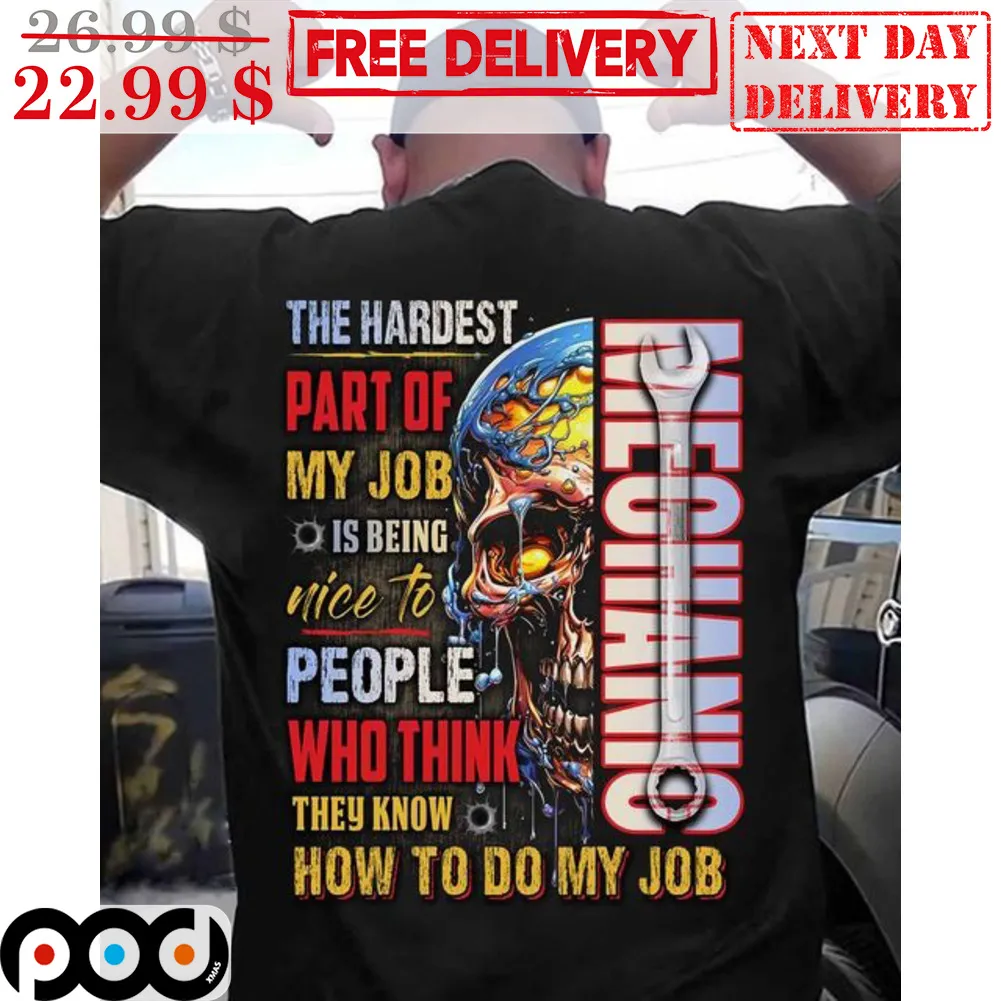 Skull The Hardest Part Of My Job Is Being Nice To People Who Think They Know How To Do My Job Shirt
